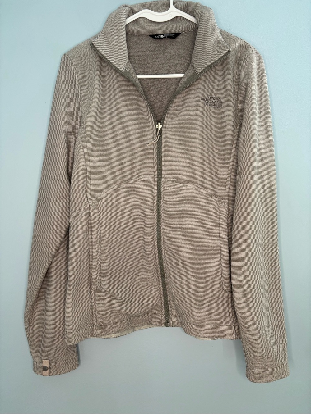 The North Face Full Zip Jacket Womens Size Medium Gray Fleece